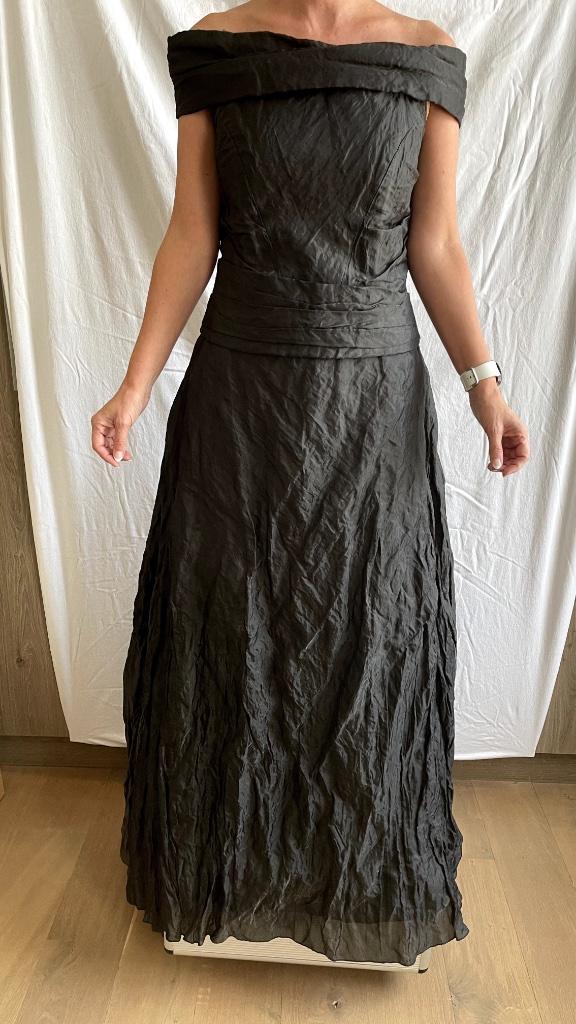 Prachtige zwarte galajurk - uit twee delen, Galajurk, Verzenden, Zwart, Zo goed als nieuw