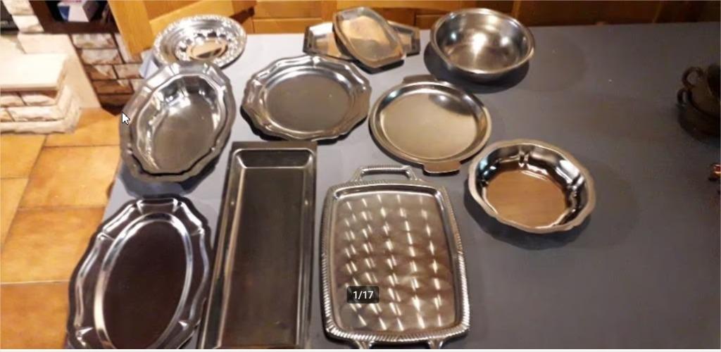 lot de plats en inox et fromage, Enlèvement, Comme neuf, Autres types