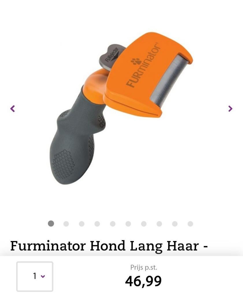 Furminator lang haar ,nieuw., Enlèvement, Comme neuf