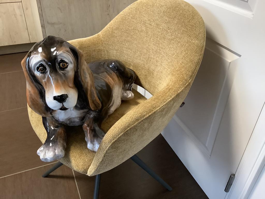 Levensgrote terracotta bassethond, Ophalen, Zo goed als nieuw