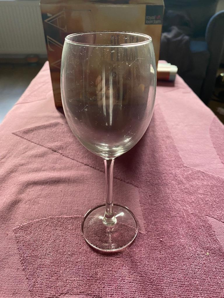 Set of 6 wineglasses in original box Royal Leerdam Plaza, Ophalen of Verzenden, Nieuw, Overige typen