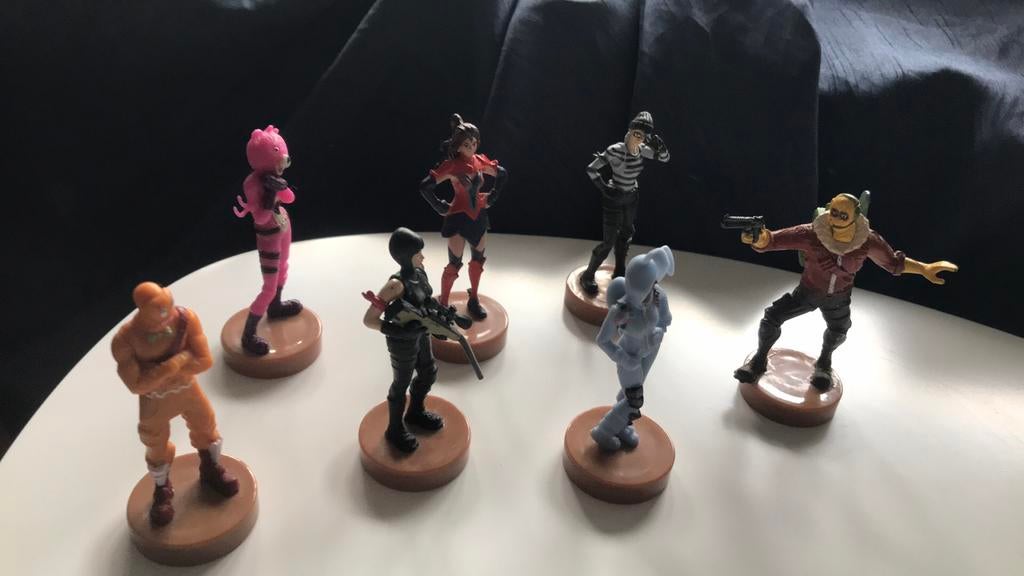 Figurines Fortnite (7 pièces de 7,5 cm de hauteur), Zo goed als nieuw