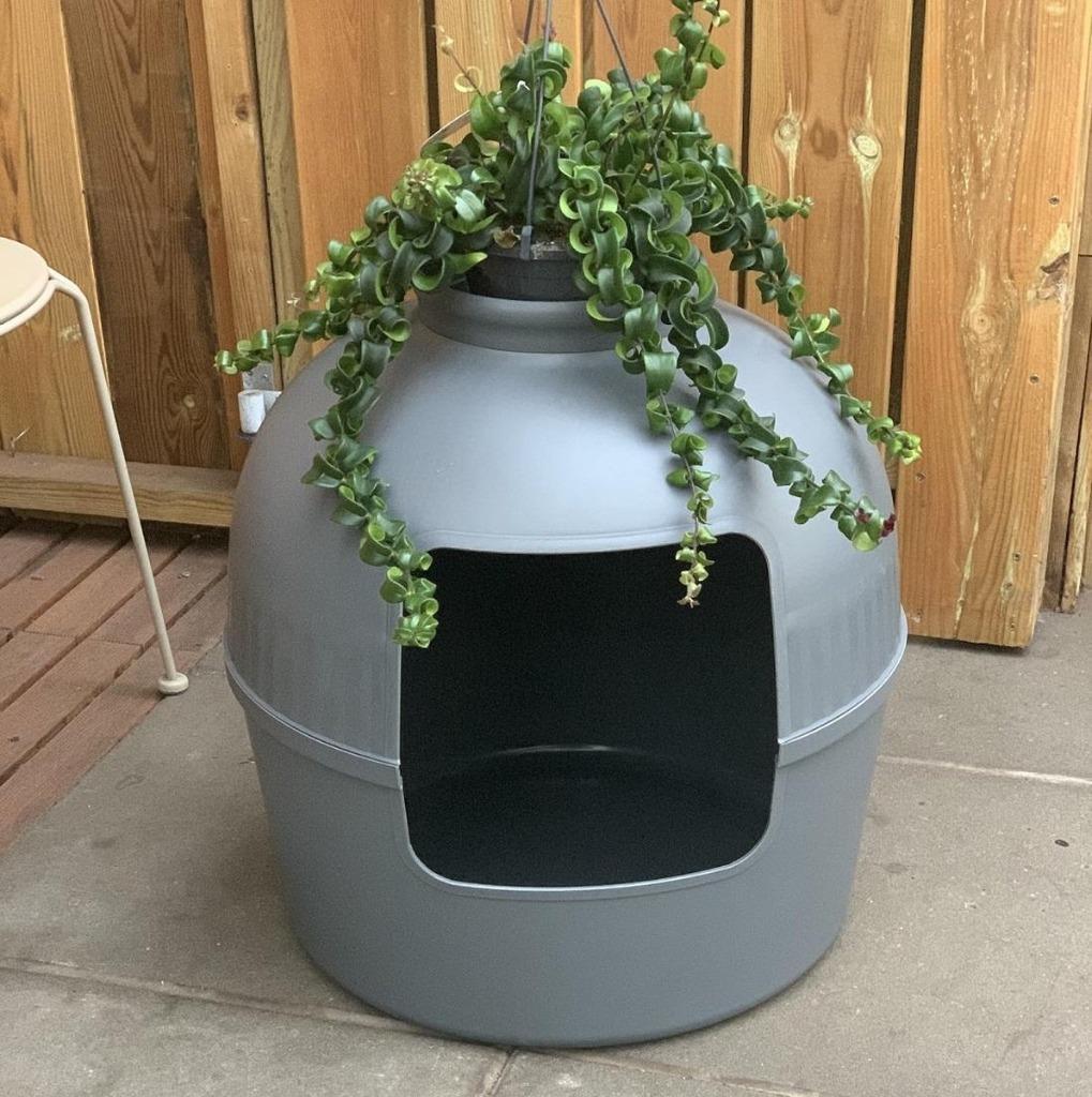 Kattenbak met plantenhouder, Ophalen of Verzenden, Nieuw, Open