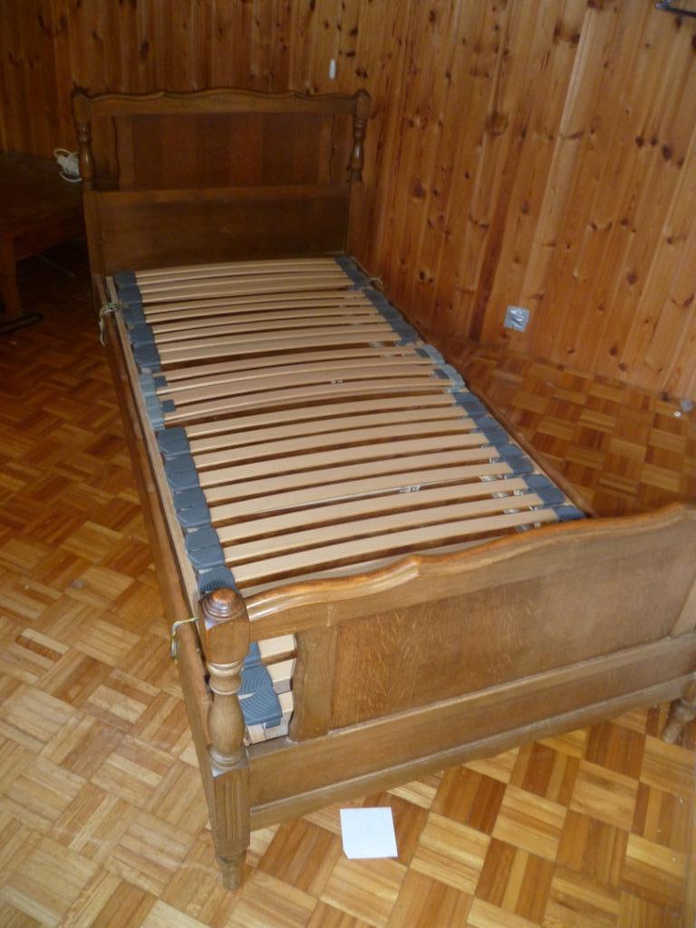 BRETOENS BED MET LATTENBODEM, Ophalen of Verzenden