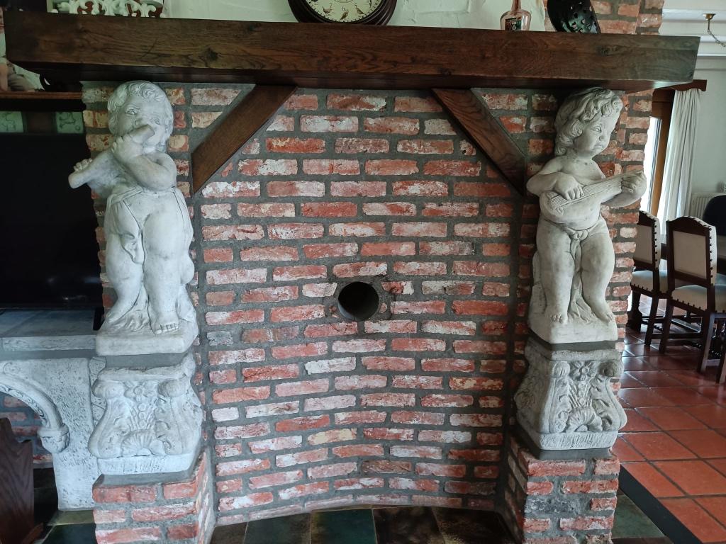 Prachtige sierschouw-beelden/pilaren te koop!, Ophalen, Gebruikt
