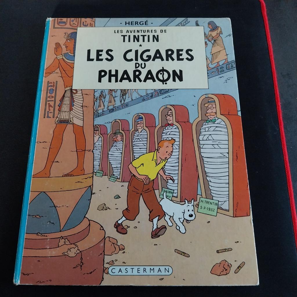 BD TINTIN " LES CIGARES du PHARAON" édition 1966, Une BD, Enlèvement, Utilisé, Hergé