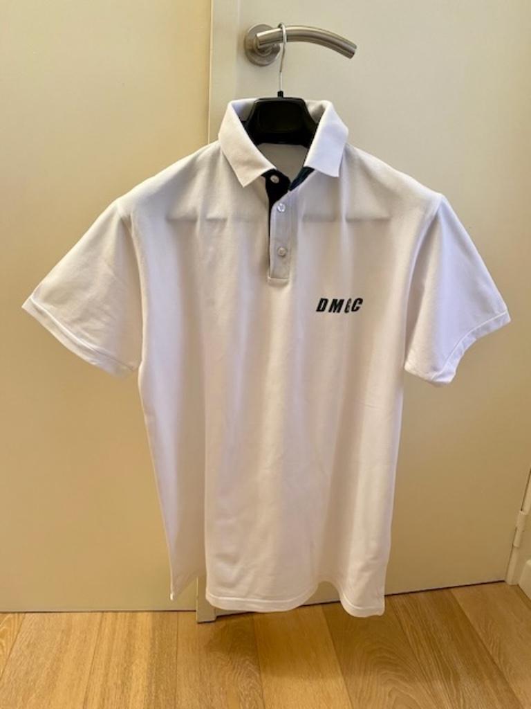 Polo blanc, manches courtes, DGMC, taille L, Maat 52/54 (L), Wit, Zo goed als nieuw, Ophalen