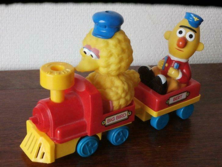 Sesamstraat: trein Big Bird & Bert, Ophalen of Verzenden, Gebruikt