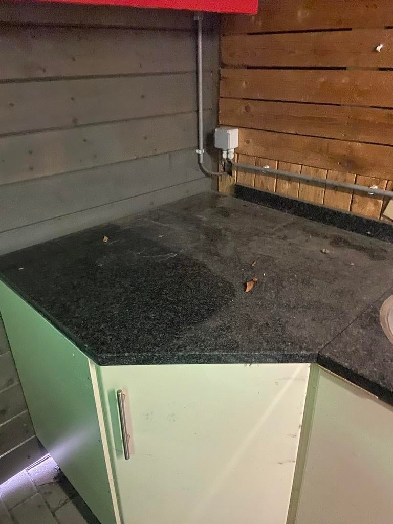 Keuken blad zwart marmer, Ophalen, Gebruikt
