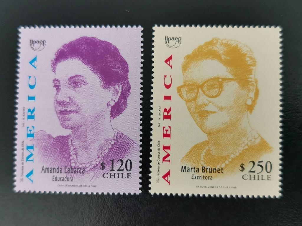 Chili 1998 - bekende vrouwen **, Ophalen of Verzenden, Postfris, Zuid-Amerika