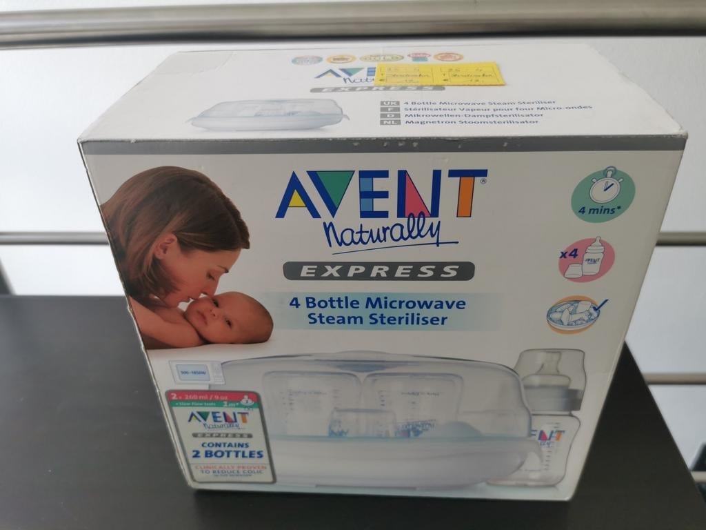 Sterilisator Avent + bakje fopspenen vaatwasser, Ophalen of Verzenden, Zo goed als nieuw, Sterilisator