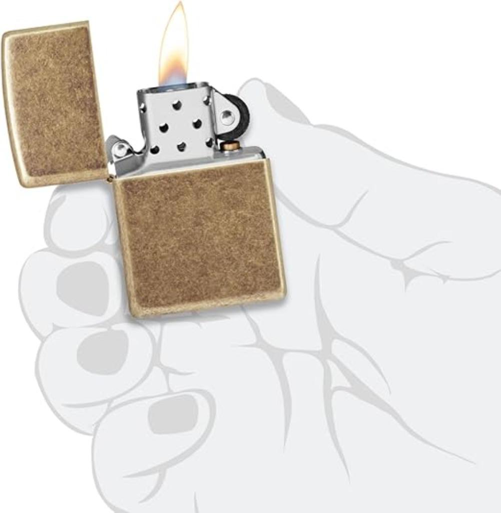 Briquet Zippo en laiton antique LIVRAISON RAPIDE ET GRATUITE, Envoi, Neuf, Briquet