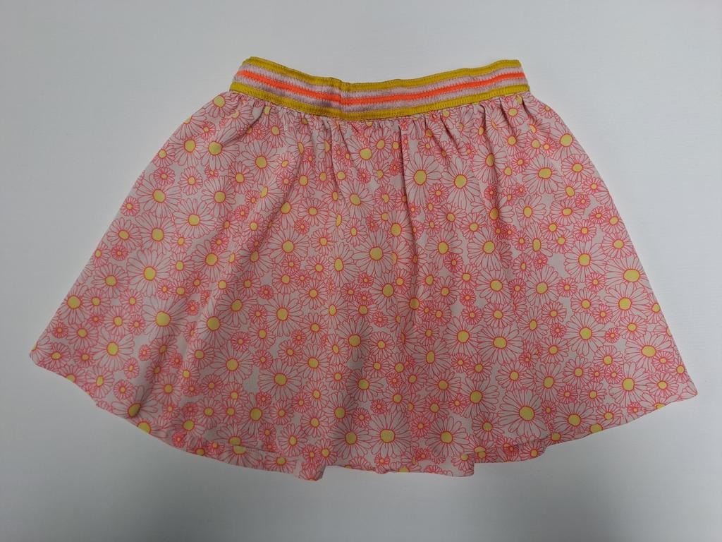 Mt 128 Witte rok met rood gele bloemen, Kinderen en Baby's, Meisje, Ophalen of Verzenden, Zo goed als nieuw, Jurk of Rok