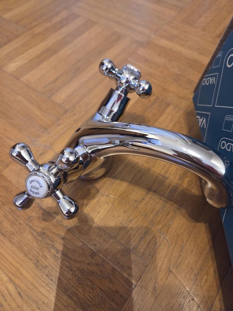 Robinet de lavabo traditionnel, Enlèvement, Neuf, Chrome, Robinet