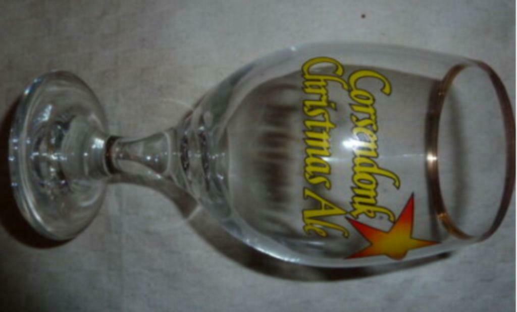 #B Bier glas CORSENDONK CHRISTMAS ALE brij. Du Bocq Purnode, Verzamelen, Ophalen of Verzenden, Nieuw, Bierglas