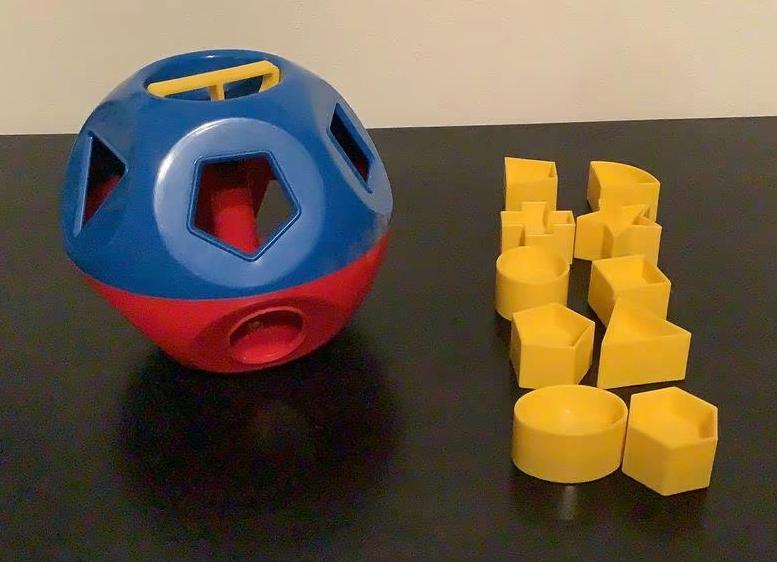 Tupperware speelgoed puzzel bal, compleet in goede staat., Verzenden, Minder dan 10 stukjes, Zo goed als nieuw, 6 maanden tot 2 jaar