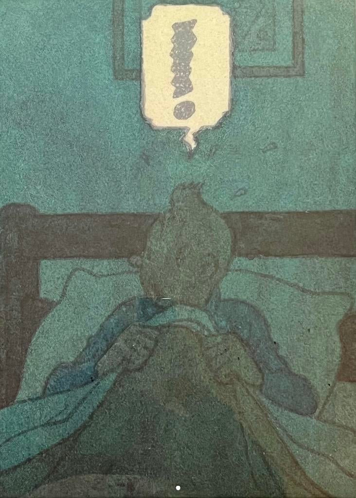 Kuifje - Prent - 47x34 cm - Quadri offsetdruk - Zeer goed, Antiek en Kunst, Kunst | Litho's en Zeefdrukken, Ophalen of Verzenden