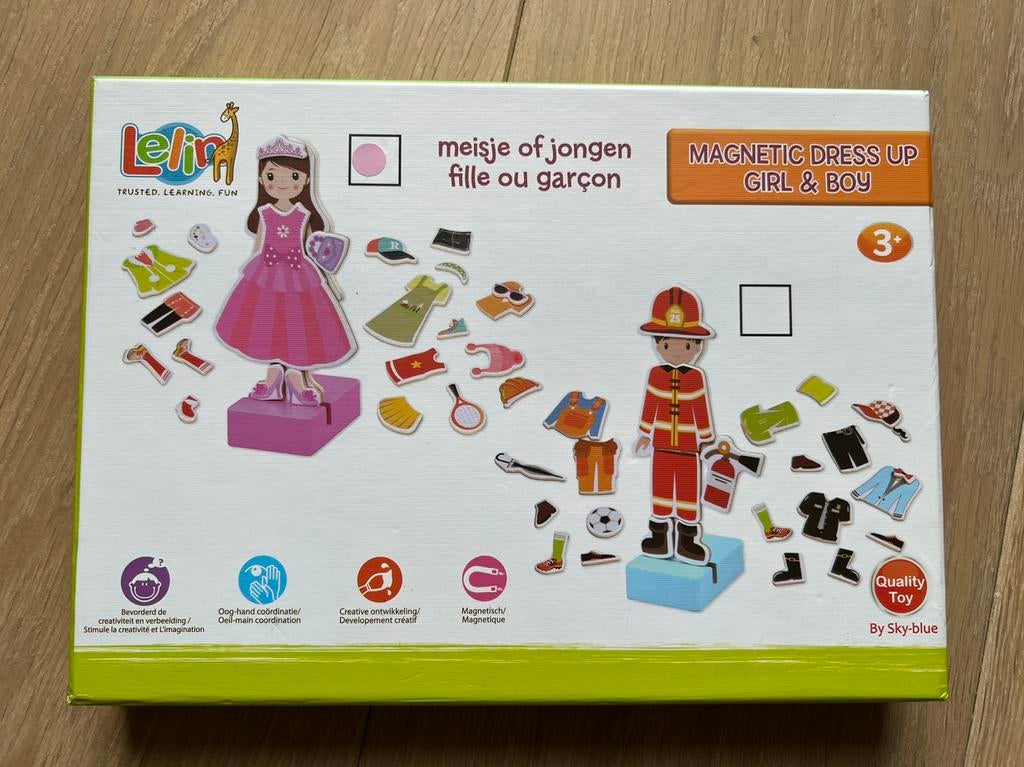 Magnetic Dress Up van Lelin, Kinderen en Baby's, Speelgoed | Educatief en Creatief, Ophalen of Verzenden, Zo goed als nieuw, Puzzelen