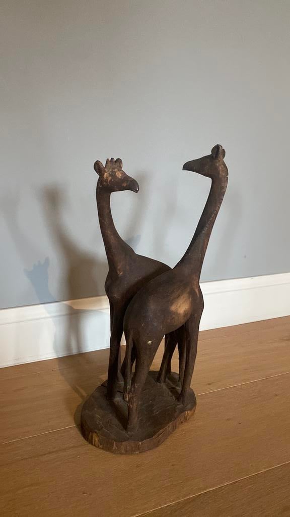 Decoratie meubeltje van giraffen., Ophalen of Verzenden, Zo goed als nieuw