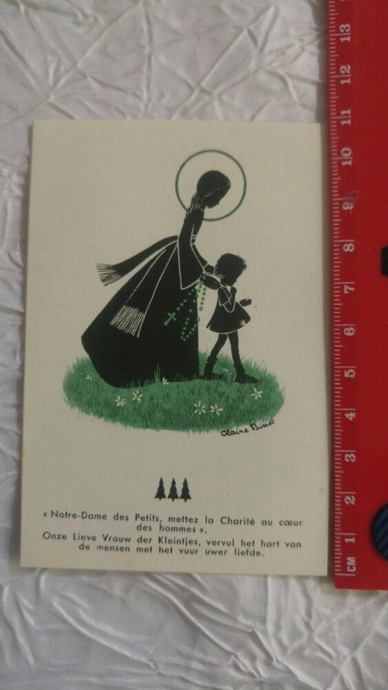 Carte de prière souvenir 1954 belgique, Enlèvement ou Envoi