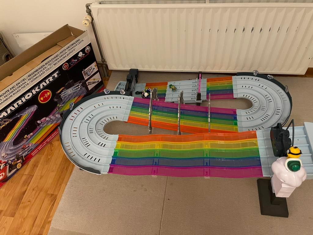 Hot Wheels Mario Kart Regenboogbaan, Ophalen, Zo goed als nieuw, Hot Wheels