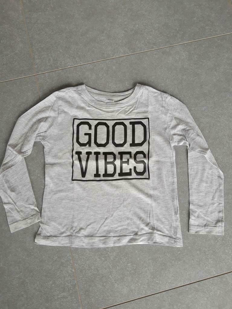 grijze t-shirt maat 110/116, Zeeman, Ophalen of Verzenden, Zo goed als nieuw, Shirt of Longsleeve