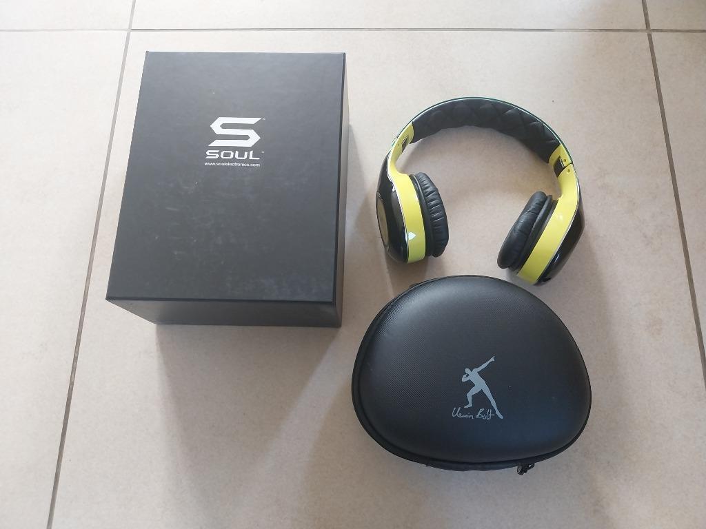 SOUL SL300 HELM „USAIN BOLT” speciale editie, Surround, Op oor (supra aural), Zo goed als nieuw, Ophalen