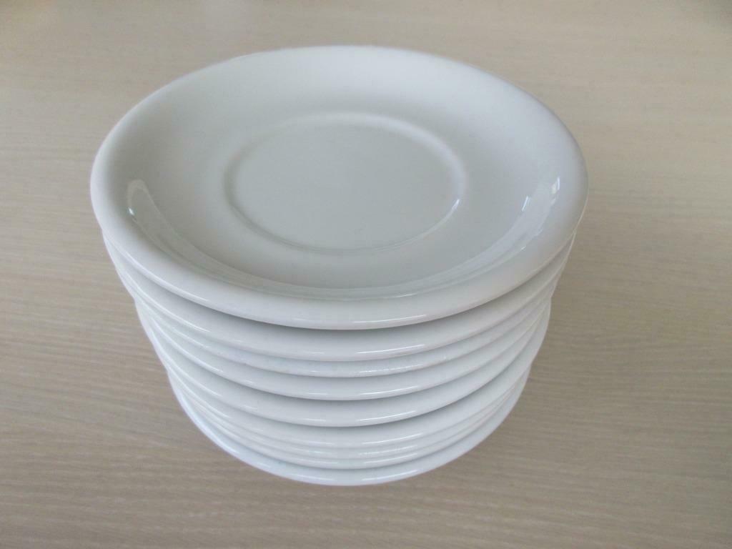 Set van 9 ondertassen, diameter 14,5 cm, hoogte 2 cm, Ophalen, Gebruikt, Overige stijlen, Kop(pen) en/of Schotel(s)
