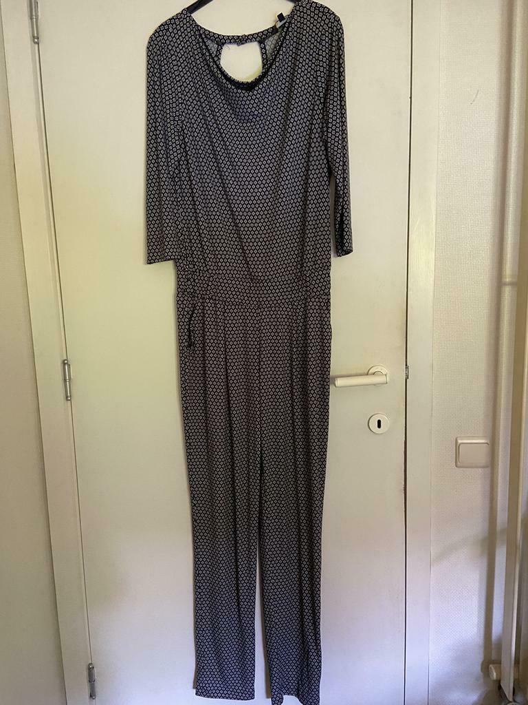Zwart-wit jumpsuit - 3/4 mouw, Kleding | Dames, Jumpsuits, Maat 38/40 (M), Nieuw, Ophalen of Verzenden, Zwart