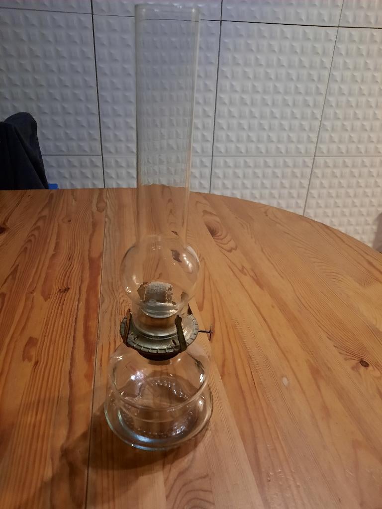 Glazen olielamp, Antiek en Kunst, Antiek | Glaswerk en Kristal, Ophalen