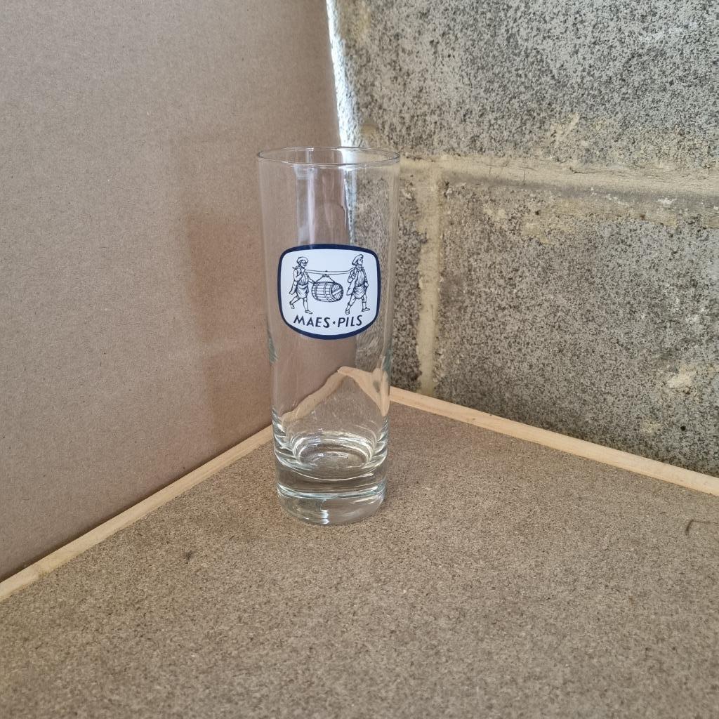 Verre Maes Pils (modèle 2), Enlèvement ou Envoi, Utilisé, Verre ou Verres, Autres marques