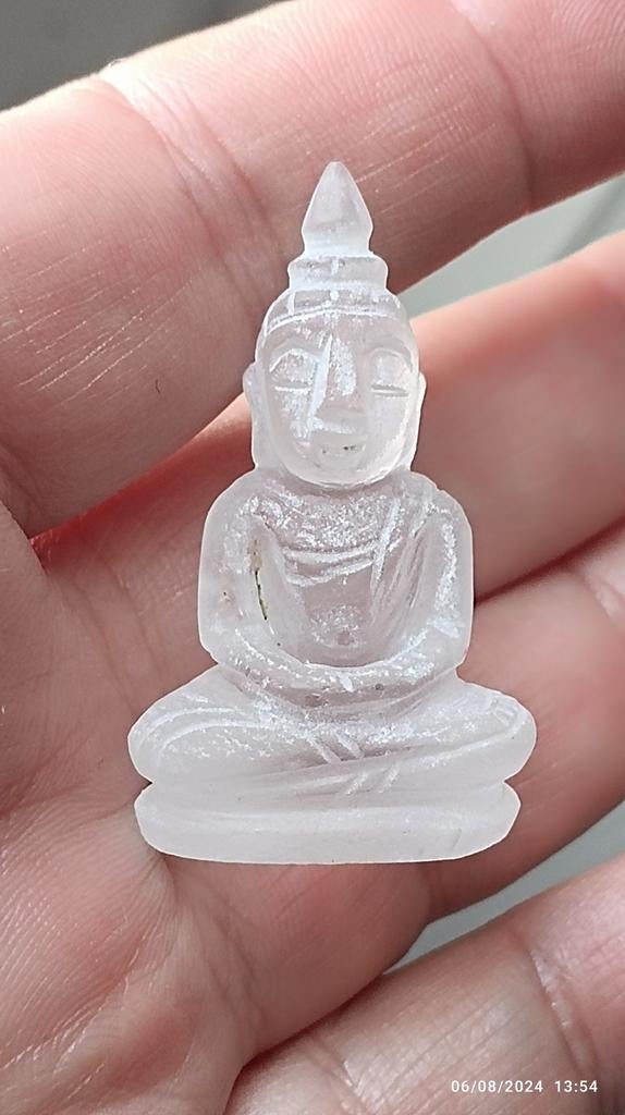 Petite statuette de Bouddha en cristal de quartz, Enlèvement ou Envoi, Neuf