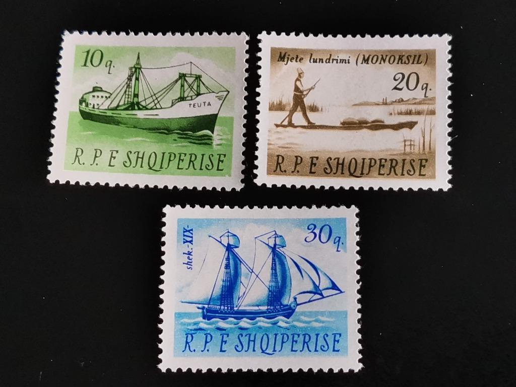 Albanie 1965 - scheepvaart, schepen, cargo, zeilschip, Ophalen of Verzenden, Overige landen, Gestempeld