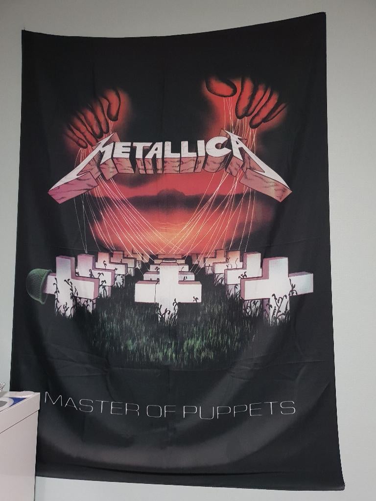 Vlag - Metallica - Master of Puppets (Vintage), Ophalen of Verzenden, Zo goed als nieuw
