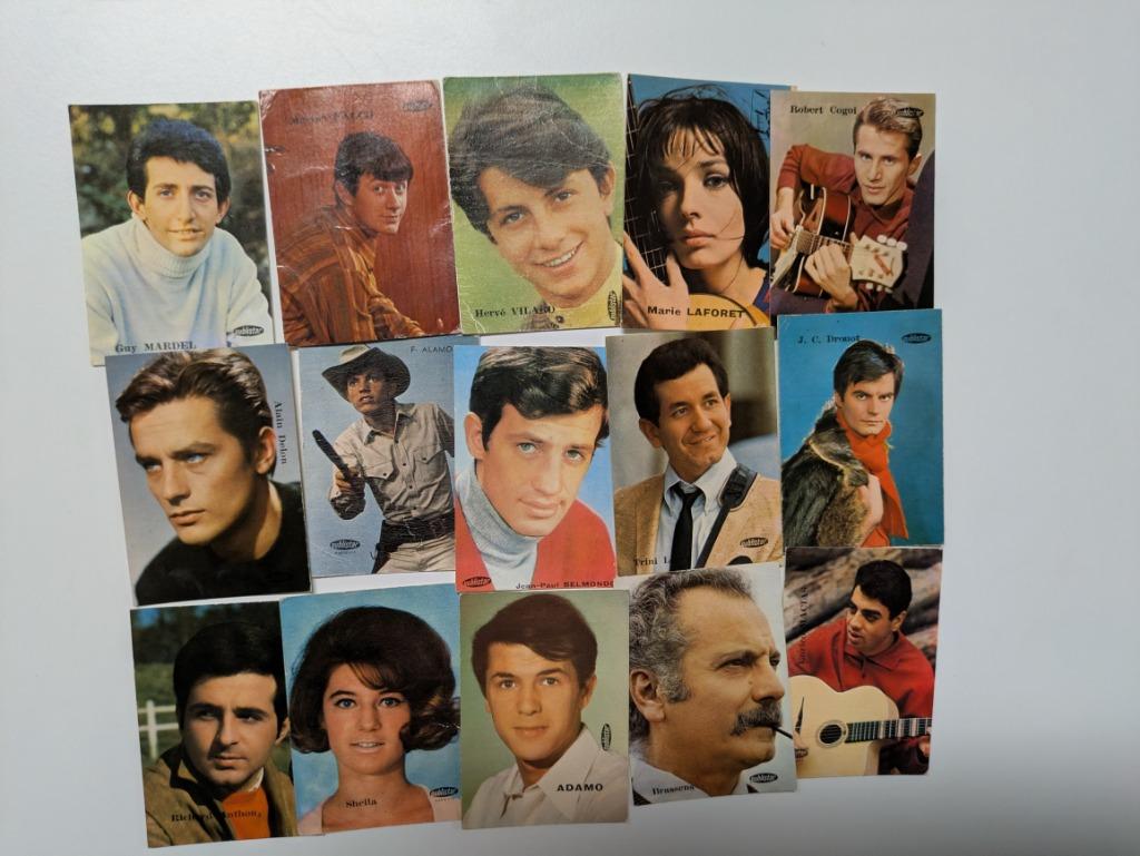SAMO CHIPS cartes , STARS DU CINÉMA ET DE LA MUSIQUE, 15X, Envoi