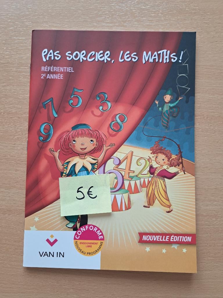 Pas sorcier les maths 2 - Manuel scolaire math, Enlèvement, Neuf, Primaire, Mathématiques A