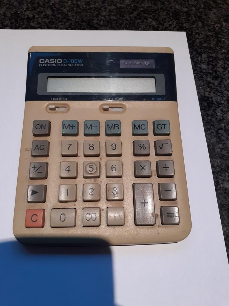 Casio vintage D-100W, Enlèvement ou Envoi