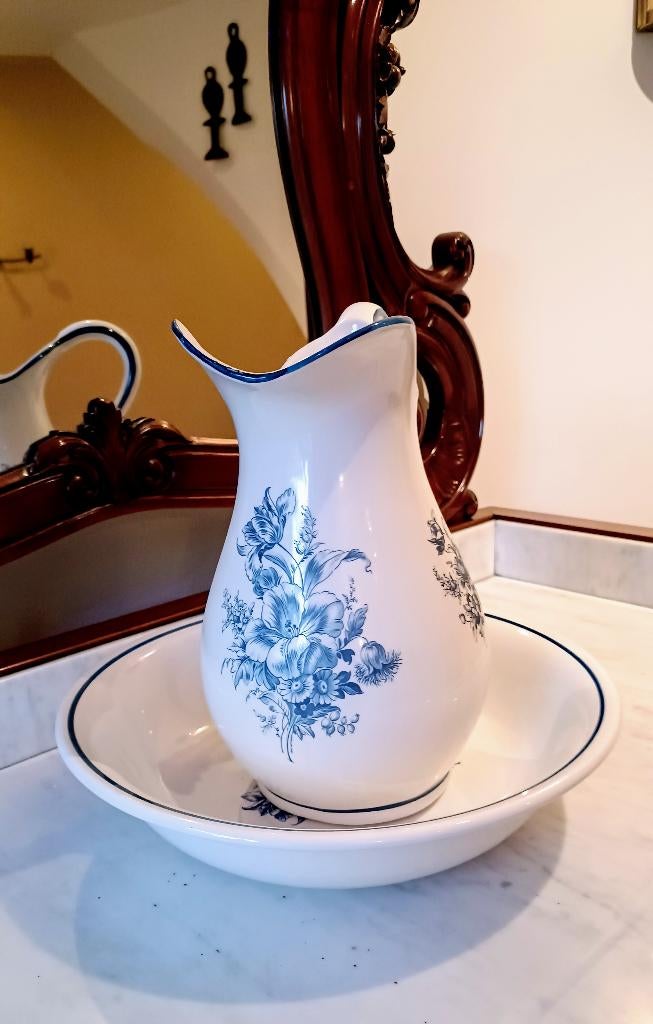Decoratieve waskom in typische delft stijl, handgemaakt, Ophalen