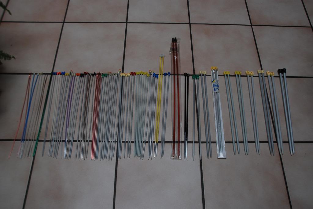 Gros lot d'aiguilles à tricoter à 1€ la paire., Enlèvement ou Envoi, Utilisé, Tricot, Aiguille