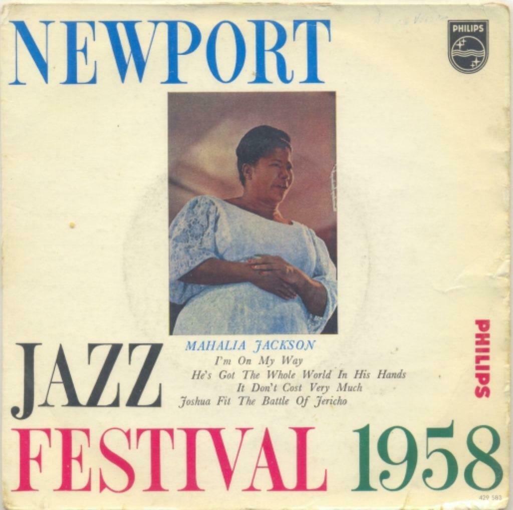 Mahalia Jackson – Newport Jazz Festival 1958 - EP - Single, Ophalen of Verzenden, Gebruikt, Jazz en Blues