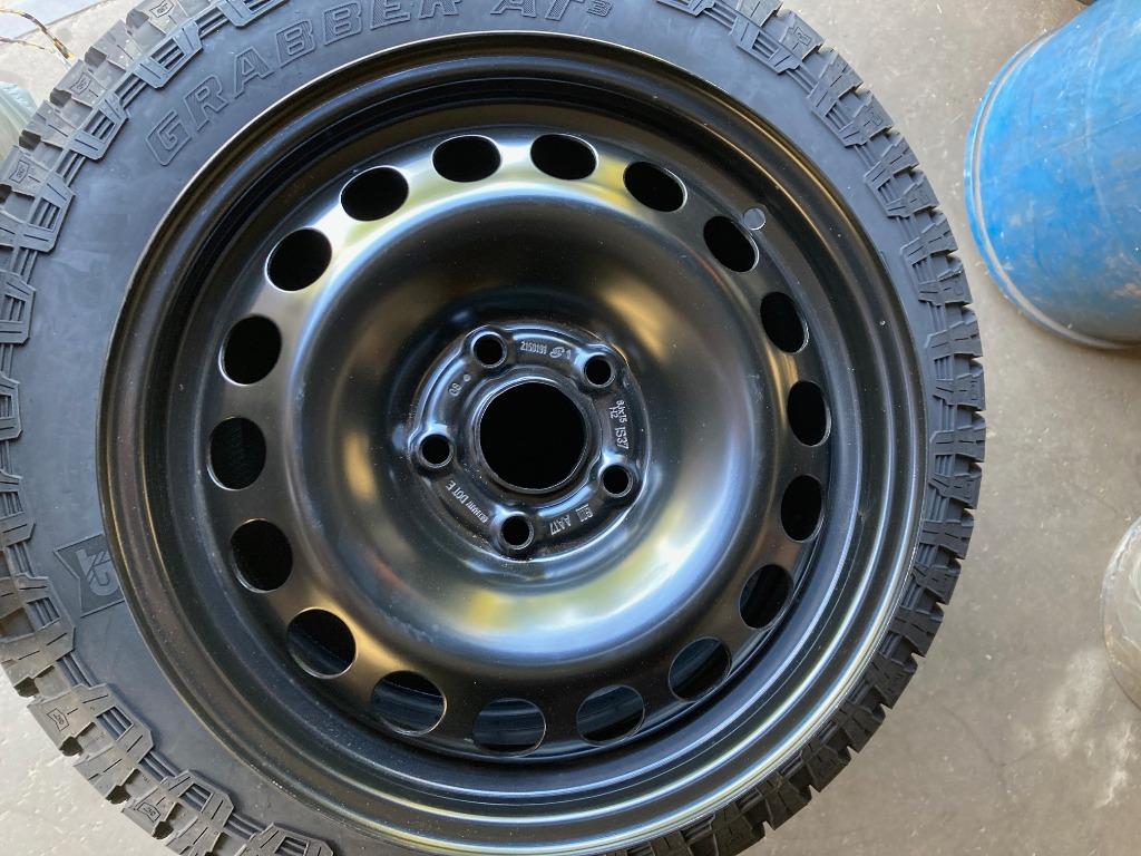 4 nieuwe stalen velgen zwart 5x105 (15 inch), Ophalen