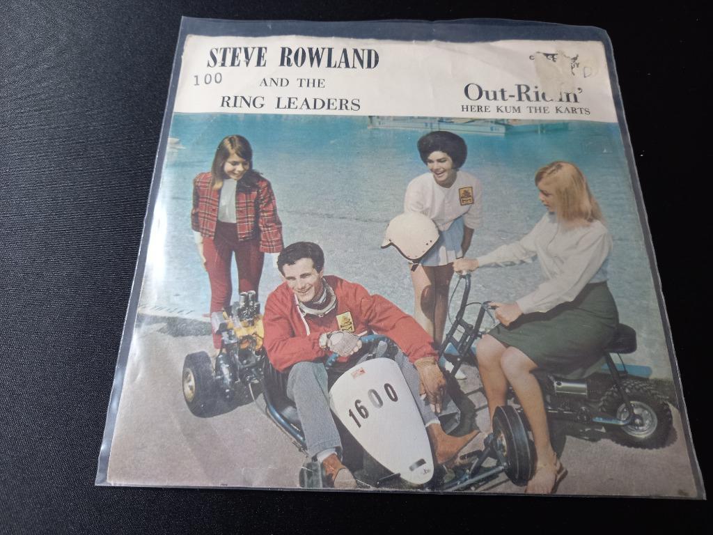 Steve Rowland - Out Ridin' - Popcorn instrumental, Single, Comme neuf, Autres genres, 7 pouces