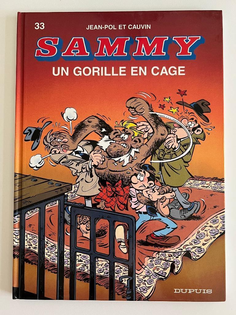BD Sammy Un gorille en cage, Gelezen, Eén stripboek, Jean-pol & Cauvin, Ophalen of Verzenden