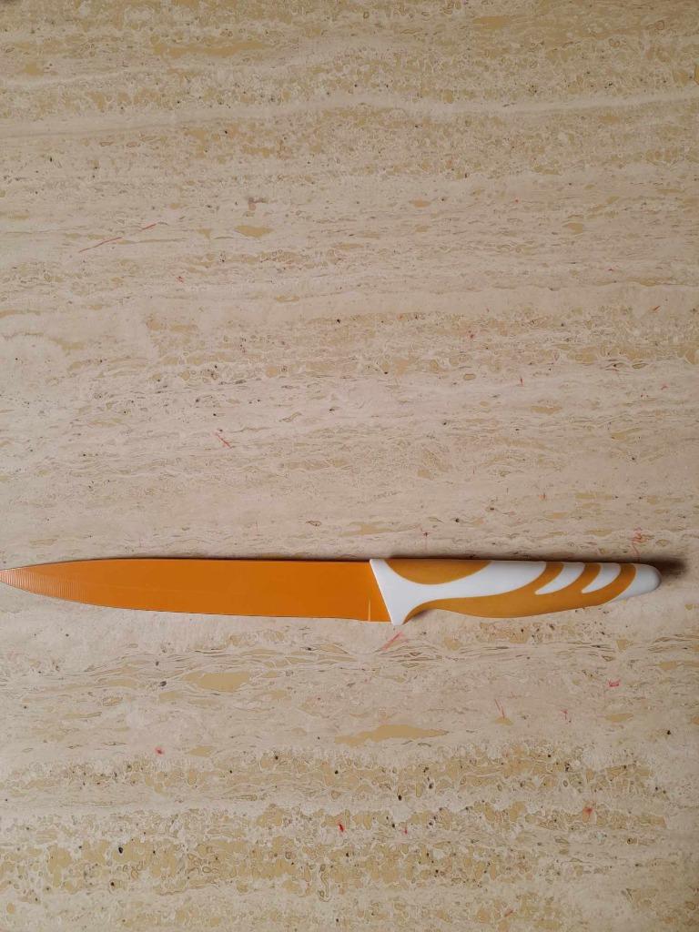 Couteau de chef orange 19,3 cm, Enlèvement ou Envoi, Utilisé, Autres matériaux