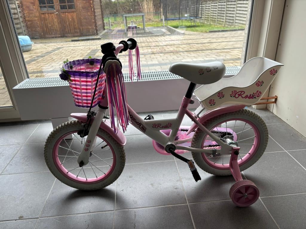 Meisjesfiets 14", Enlèvement, Comme neuf, 14 pouces ou moins, Volare