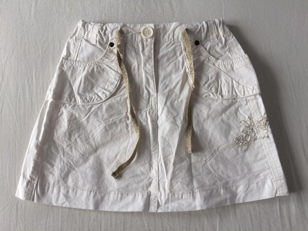Jupe d'été blanche unie Prémaman 6 j 116, Robe ou Jupe, Utilisé, Fille, Enlèvement ou Envoi