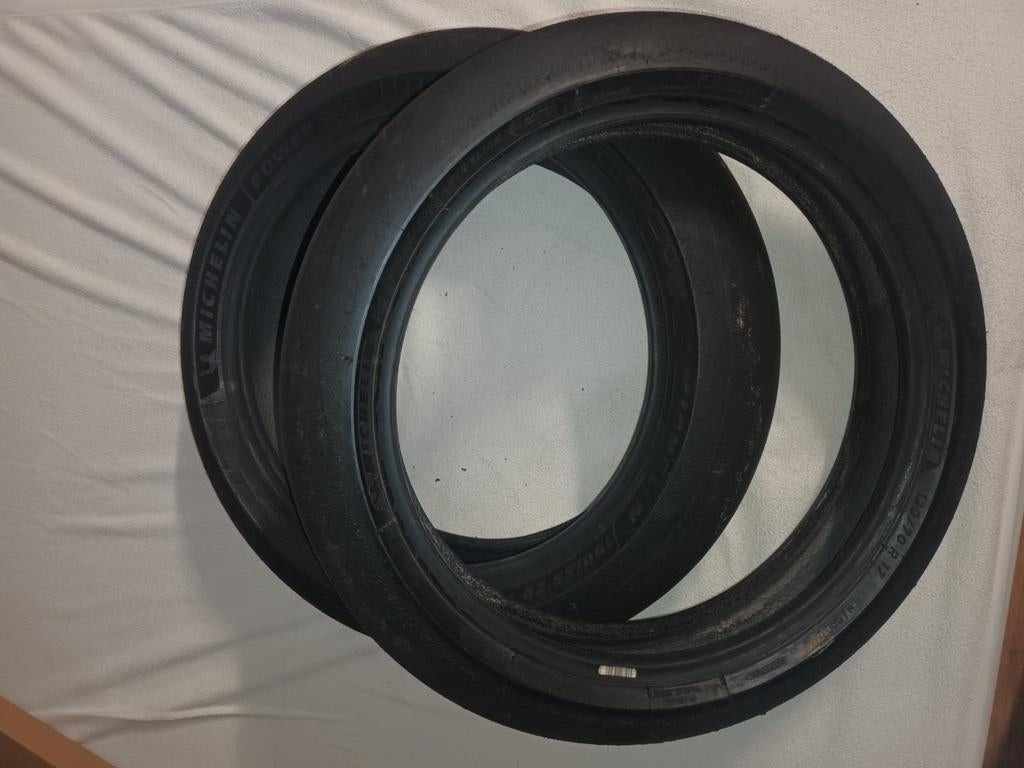 Michelin power slicks 2CT set 190 - 120, Motoren, Ophalen of Verzenden