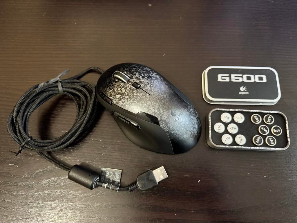 Logitech G500 gamingmuis, Computers en Software, Muizen, Zo goed als nieuw, Muis, Rechtshandig, Bedraad, Gaming muis, Ophalen of Verzenden