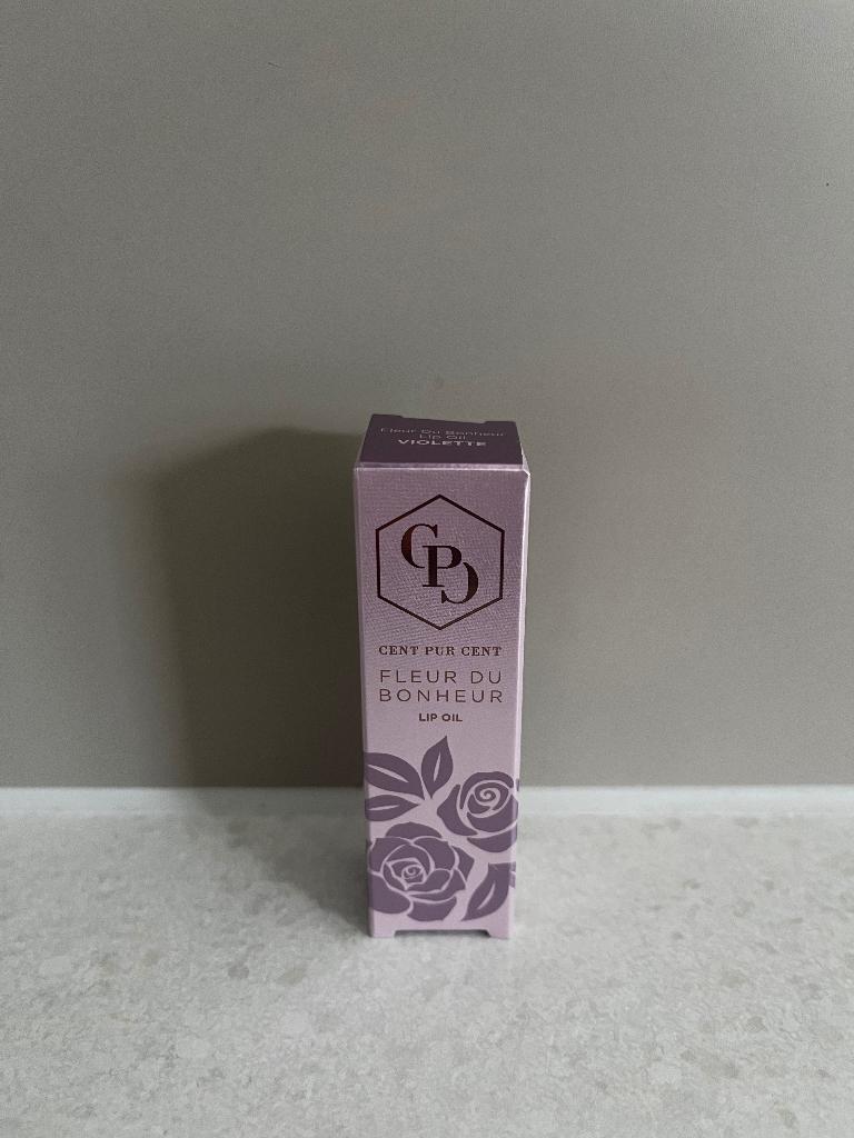 Cent pur cent fleur du bonheur lip oil violette 3,5ml, Ophalen of Verzenden, Nieuw, Lippen, Make-up