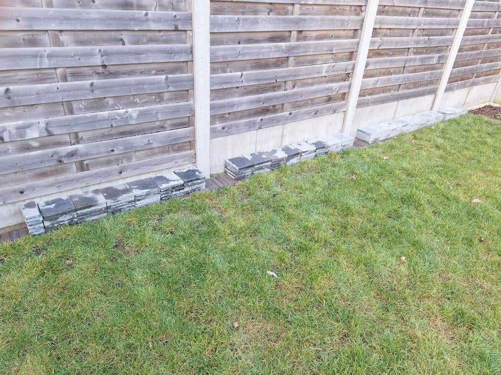 Blauwe natuursteen tegeltjes 20x20cm, Tuin en Terras, Ophalen, Overige typen, Nieuw, 5 tot 10 m²